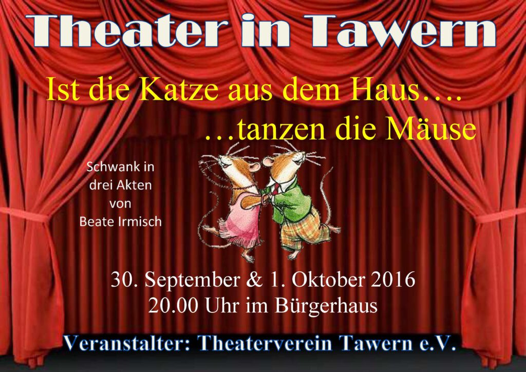 Geht die Katze … tanzen die Mäuse ….
